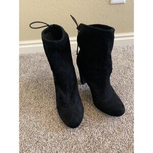 Wet Seal Women's Black GRANNY Boots vintage